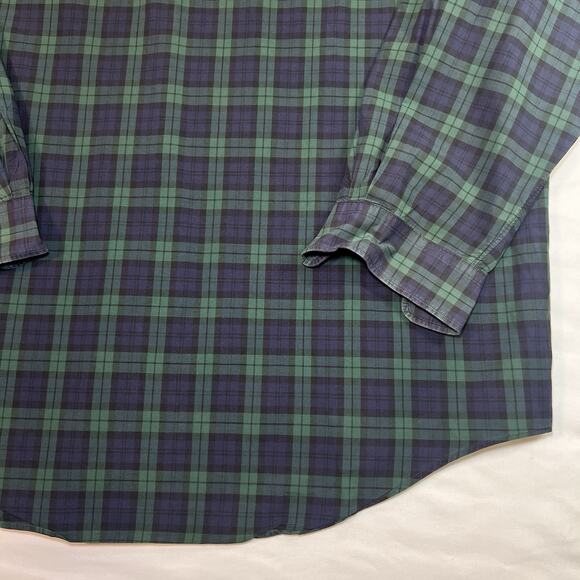 Polo Ralph Lauren Shirt Mens Size L Blackwatch Tartan Plaid Lowell Sport Cotton - Picture 12 of 14